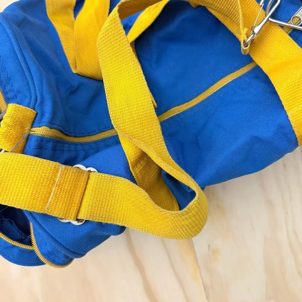 Atlanta U.S. Olympics Games 1996 Bag Visa card Blue Yellow Gym Duffle USA Made